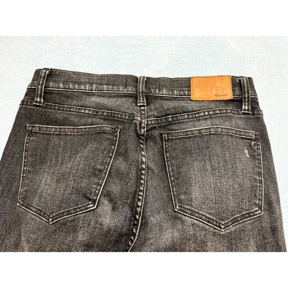 Madewell Women's Vintage 1937 Skinny Jeans High Riser Distressed Black Size 28 - Picture 5 of 11